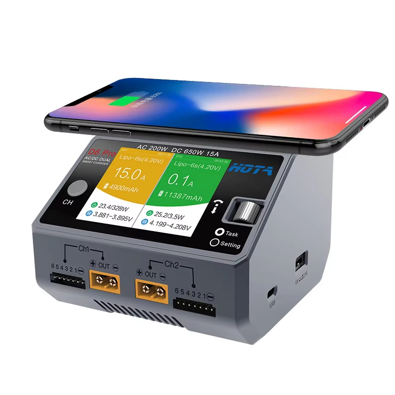 HOTA D6 Pro ブラック AC 200W DC 2x - Hota D6 Pro Dual Lipo Charger のレビューと価格