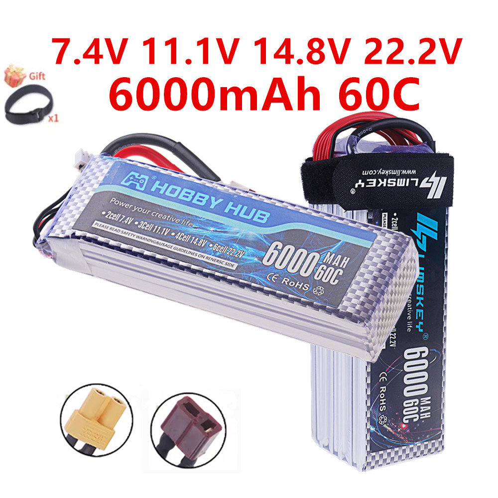 2S 3S 4S 6S 7.4V 11.1V 14.8V 2 - 4S Lipo Battery 14.8V 6000Mah のレビューと価格