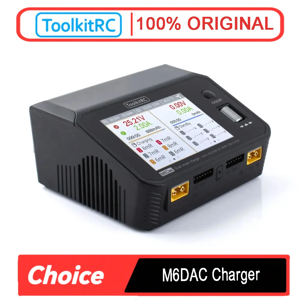 ToolkitRC M6DAC デュアルチャンネル 700W - Toolkitrc M6Dac Smart Charger のレビューと価格