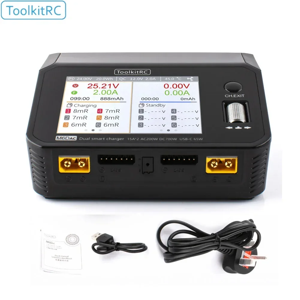 ToolkitRC M6DAC デュアルチャンネル 700W - Toolkitrc M6Dac Smart Charger のレビューと価格