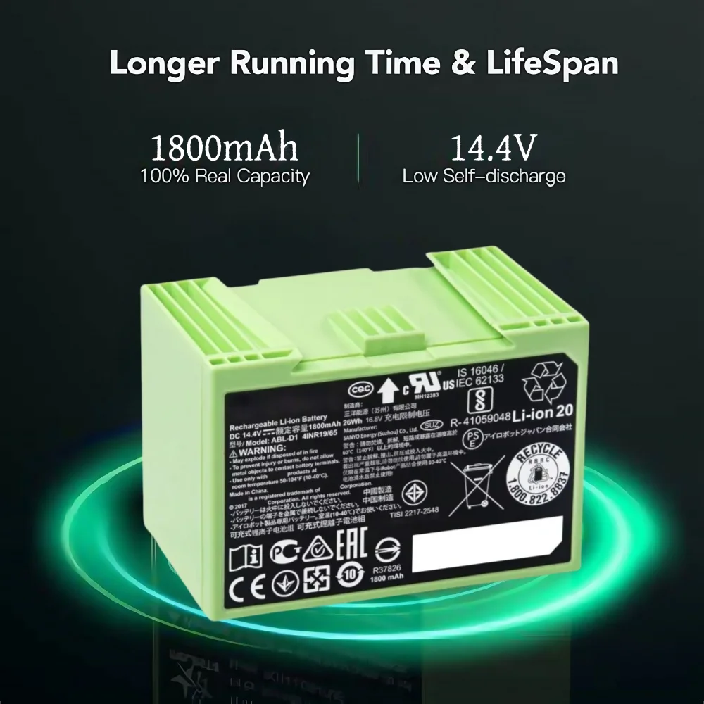iRobot ルンバ i7 充電式バッテリー 14.4V 5 - 4S Lipo Battery 14.8V 6000Mah のレビューと価格
