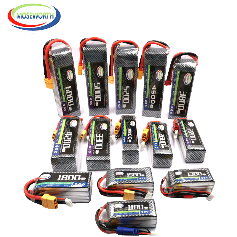 Lipoバッテリーrcドローン,ヘリコプター,飛行機,車用, - 4S Lipo Battery 14.8V 6000Mah のレビューと価格
